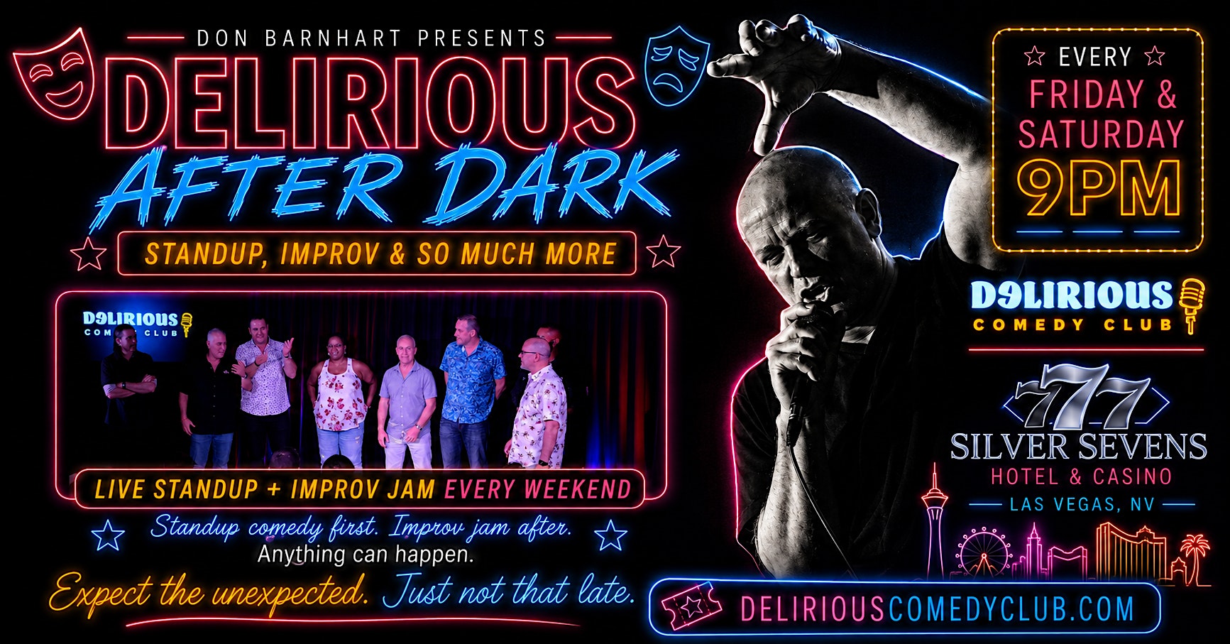Delirious After Dark - Standup, Improv & Chaos Collide