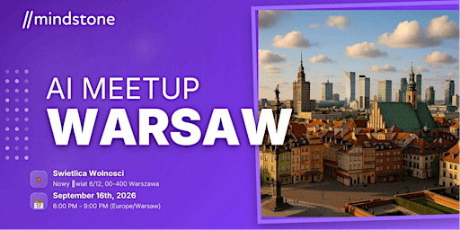 Mindstone Warsaw September AI Meetup