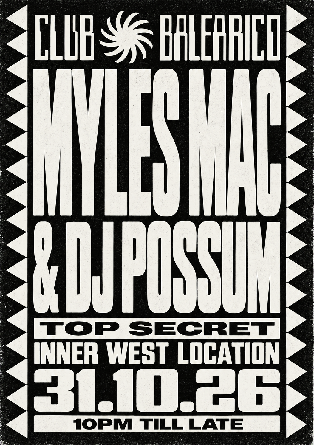 Club Balearico feat Myles Mac and DJ Possum