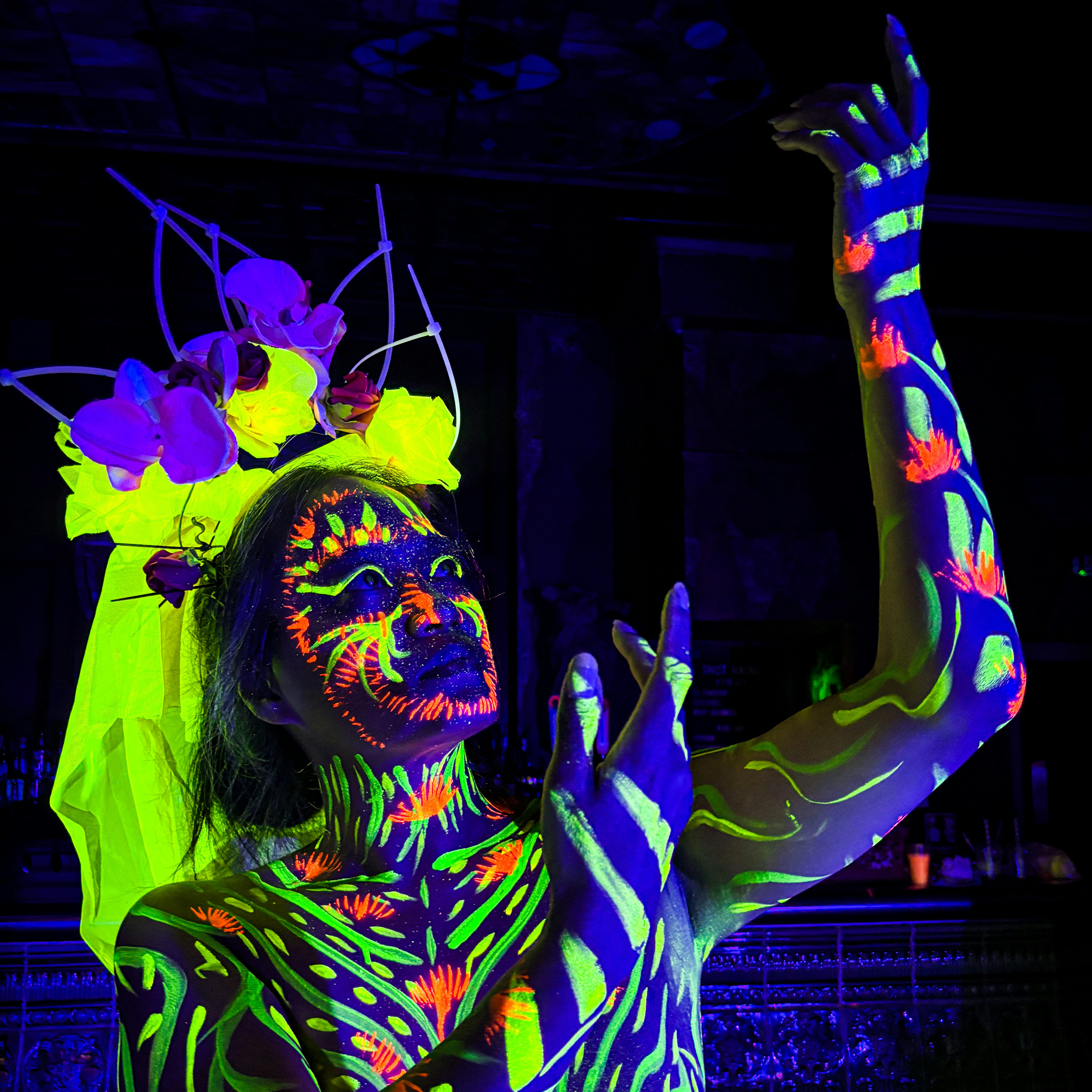 Neon Naked Life Drawing | UV Art Experience