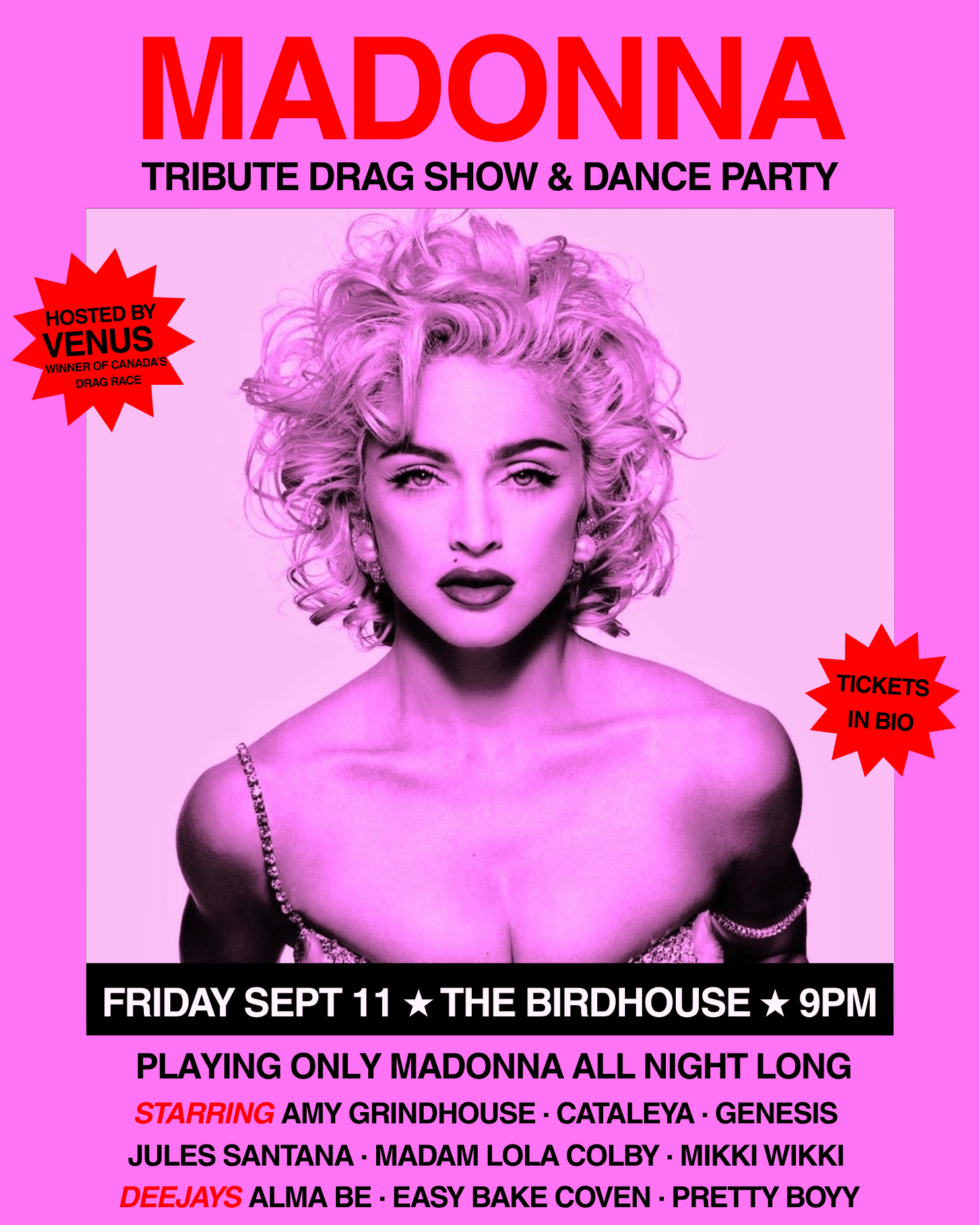 Madonna: TRIBUTE DRAG SHOW AND DANCE PARTY