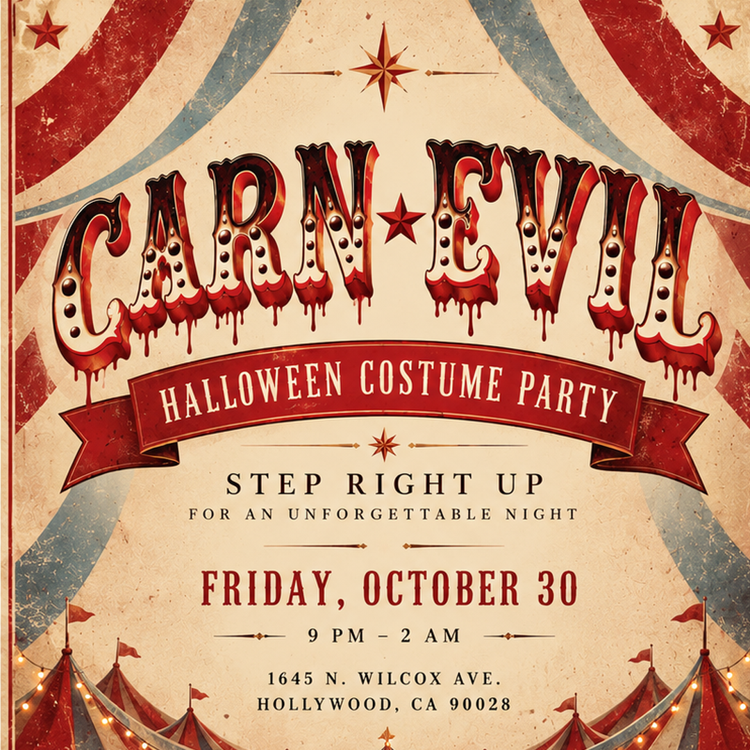 Revolve presents CARN*EVIL Halloween Costume Party (Halloween Friday)