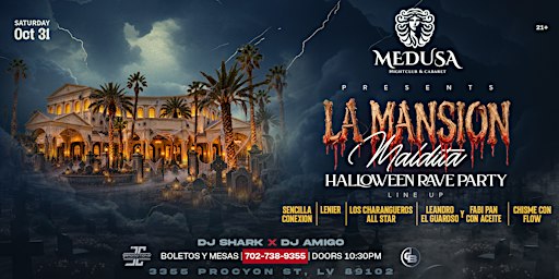 La Mansion Maldita en Villa Medusa: Las Vegas’ Most Epic Halloween Party!