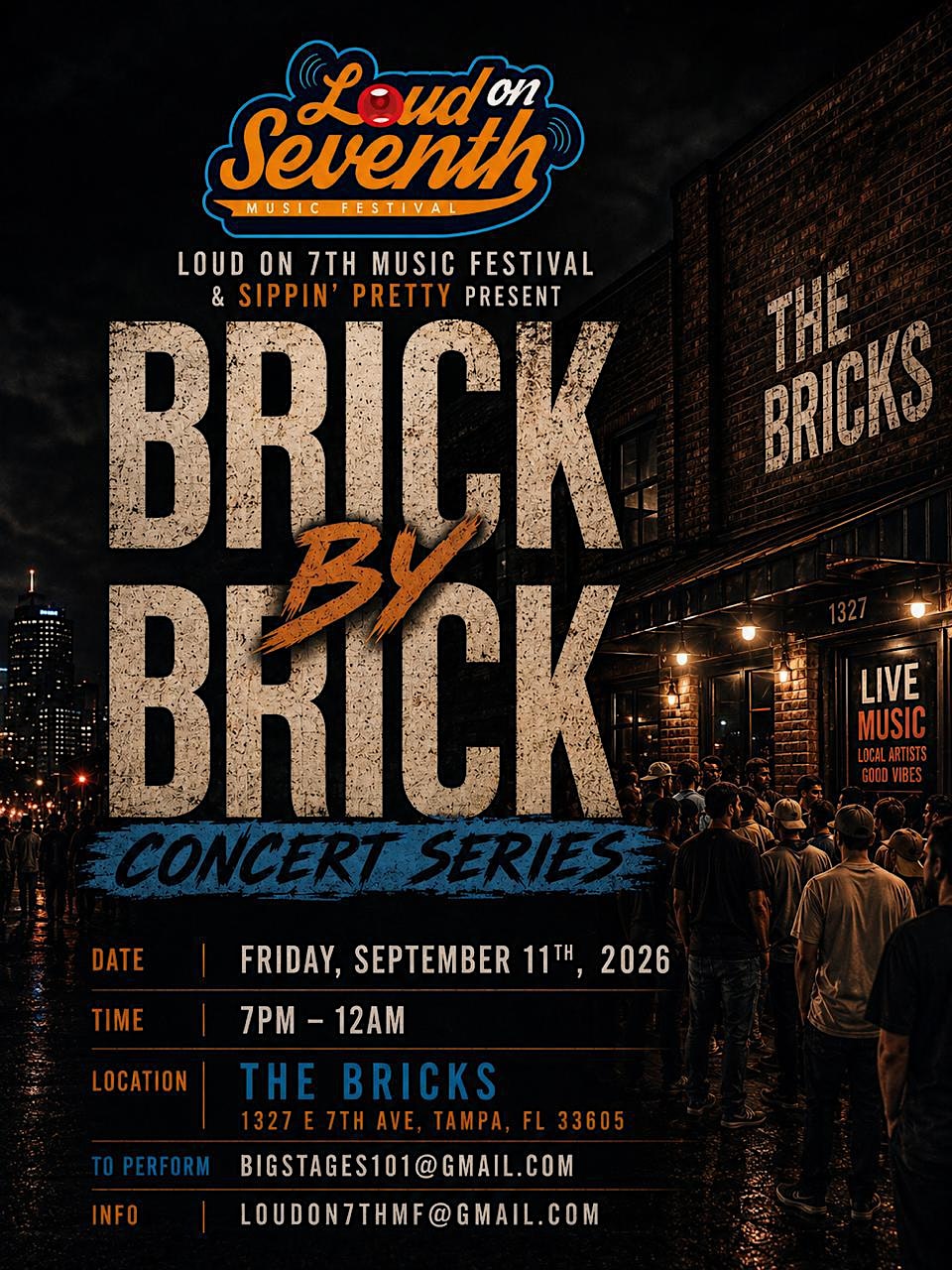 BRICK BY BRICK concert series