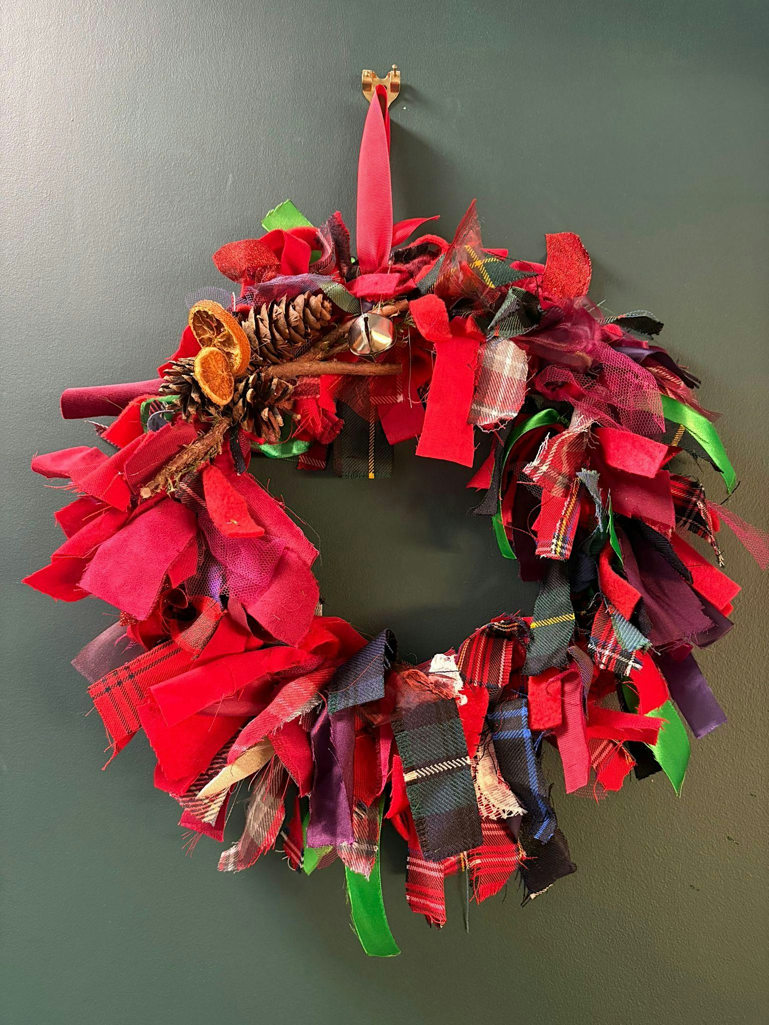 Christmas Fabric Wreath Workshop