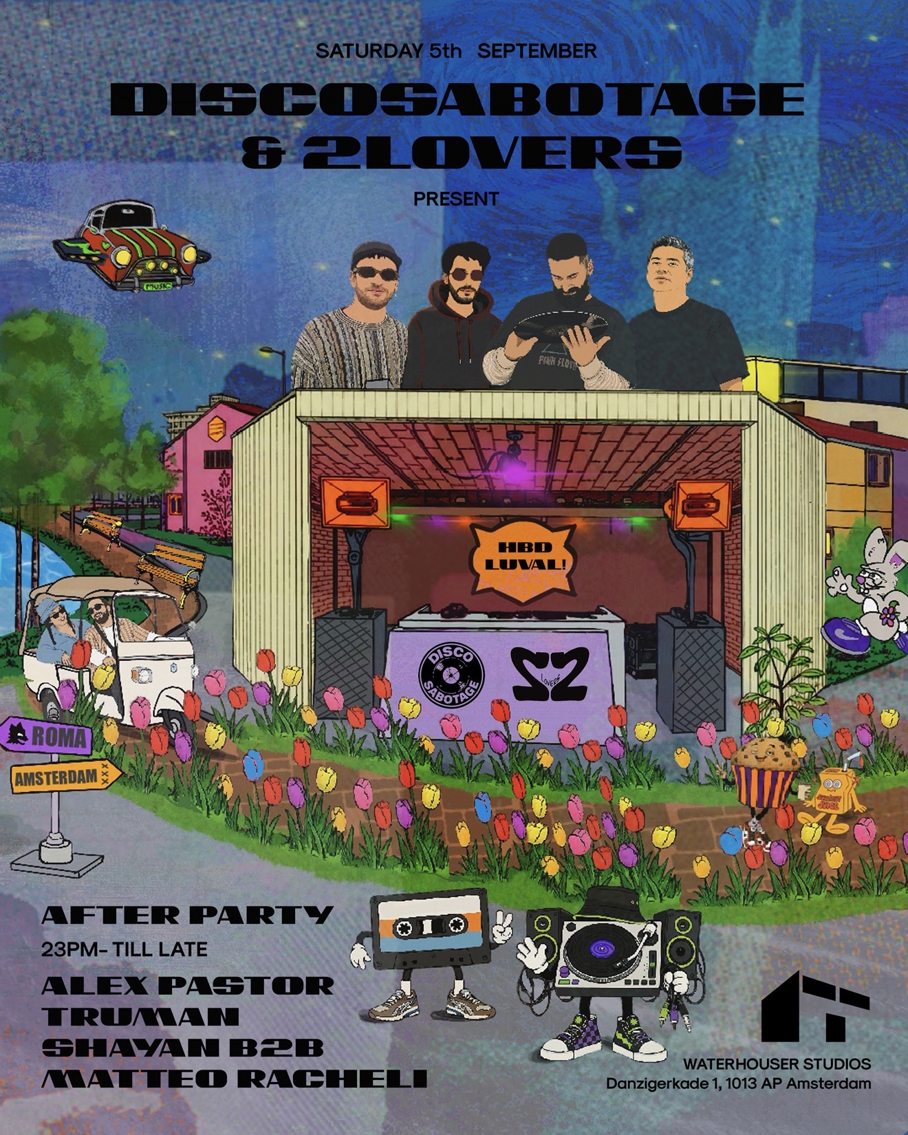 Discosabotage & 2lovers afterparty - night time