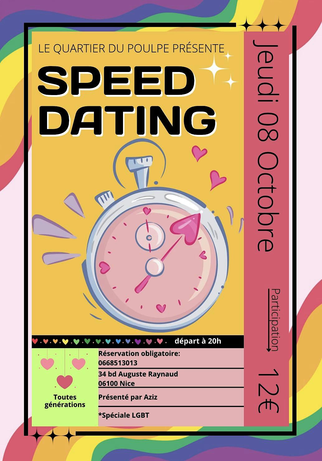 Speed Dating au Quartier du Poulpe ❤️ – Spéciale LGBT