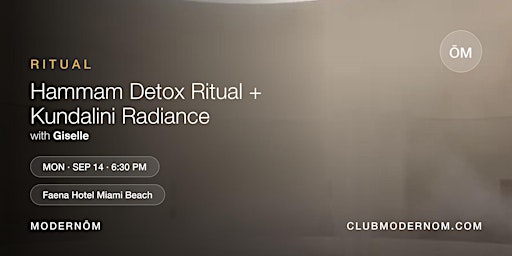 Hammam Detox Ritual + Kundalini Radiance