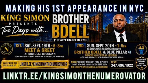 BDELL 1st Appearance in NYC Meet & Greet at Nicholas Brooklyn 9/19