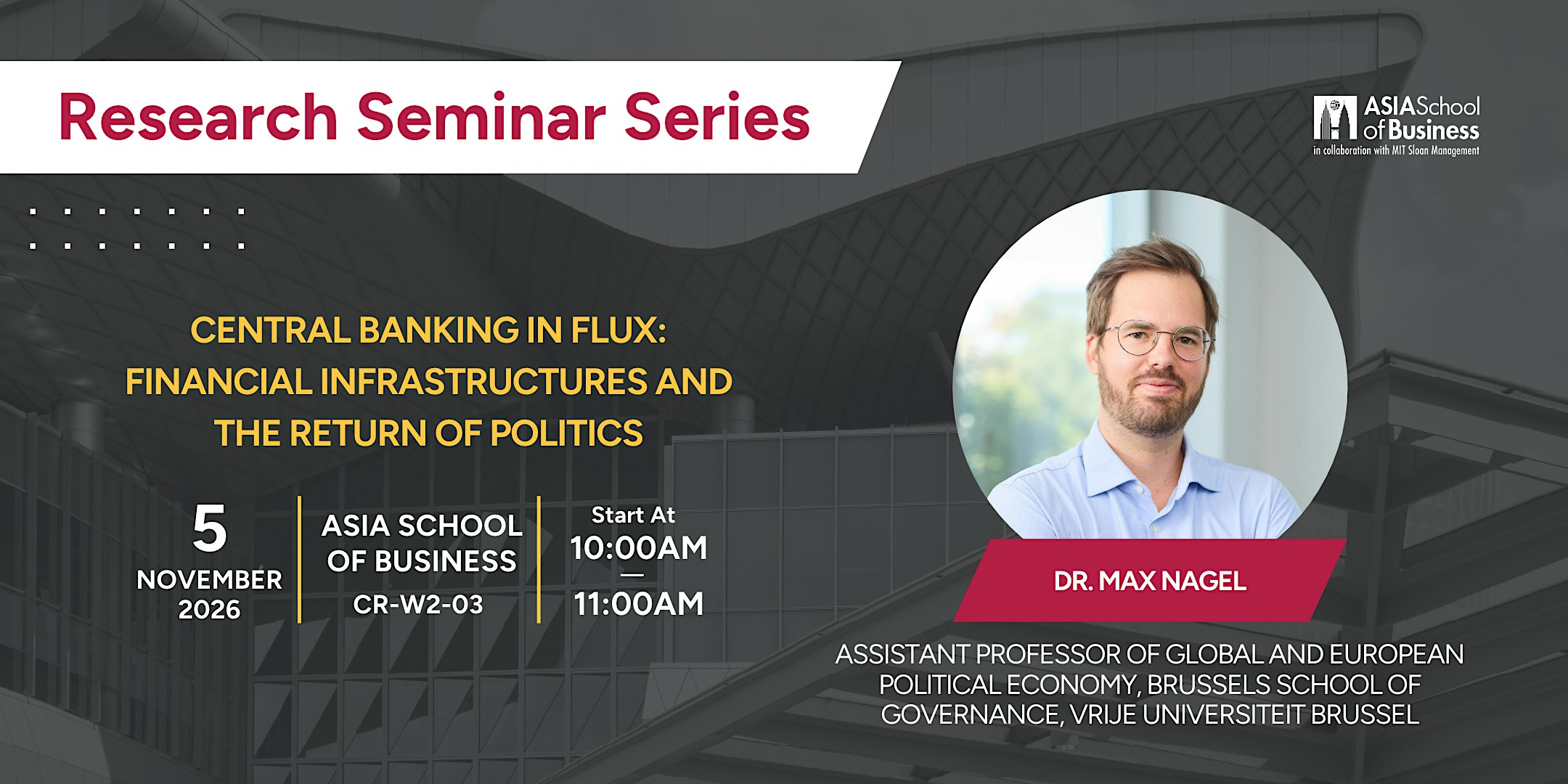 Research Seminar Series: Dr. Max Nagel