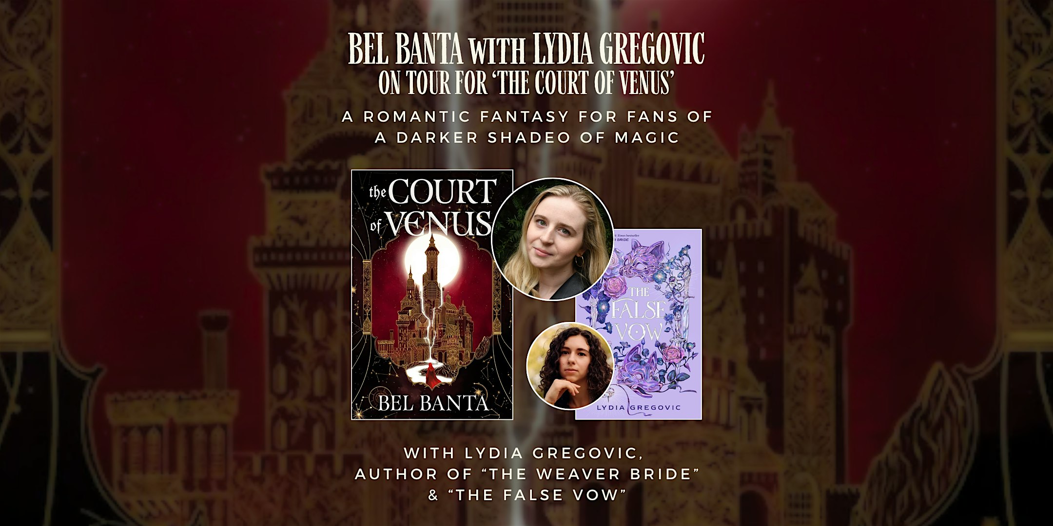 Author Event: "The Court of Venus" with Bel Banta & Lydia Gregovic