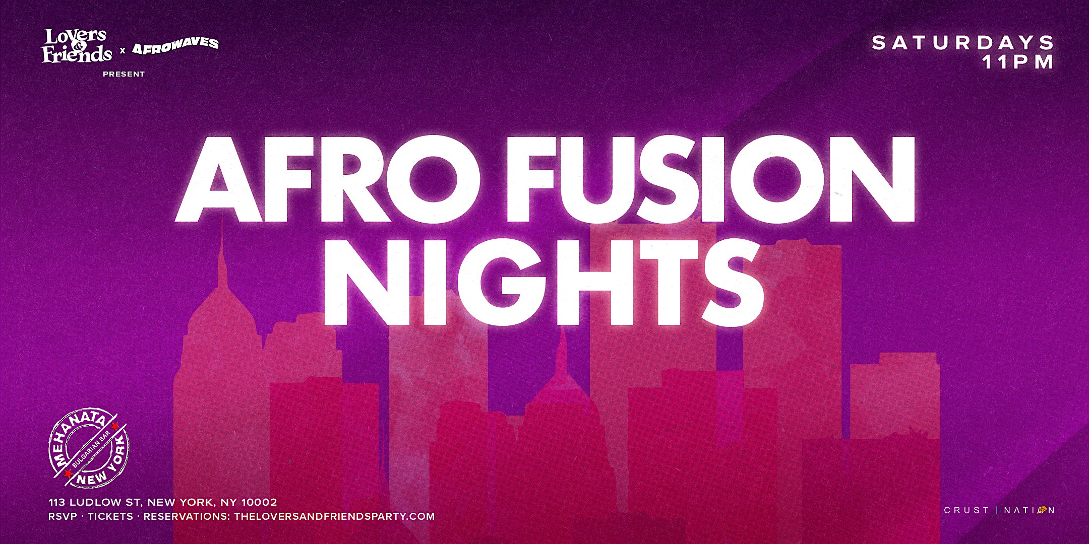 AFRO FUSION: Afrobeats Party at the Legendary Mehanata Bar NYC