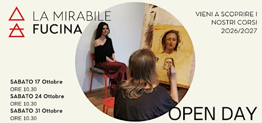 Open Day per corsi D'arte 2026/2027 - La Mirabile Fucina