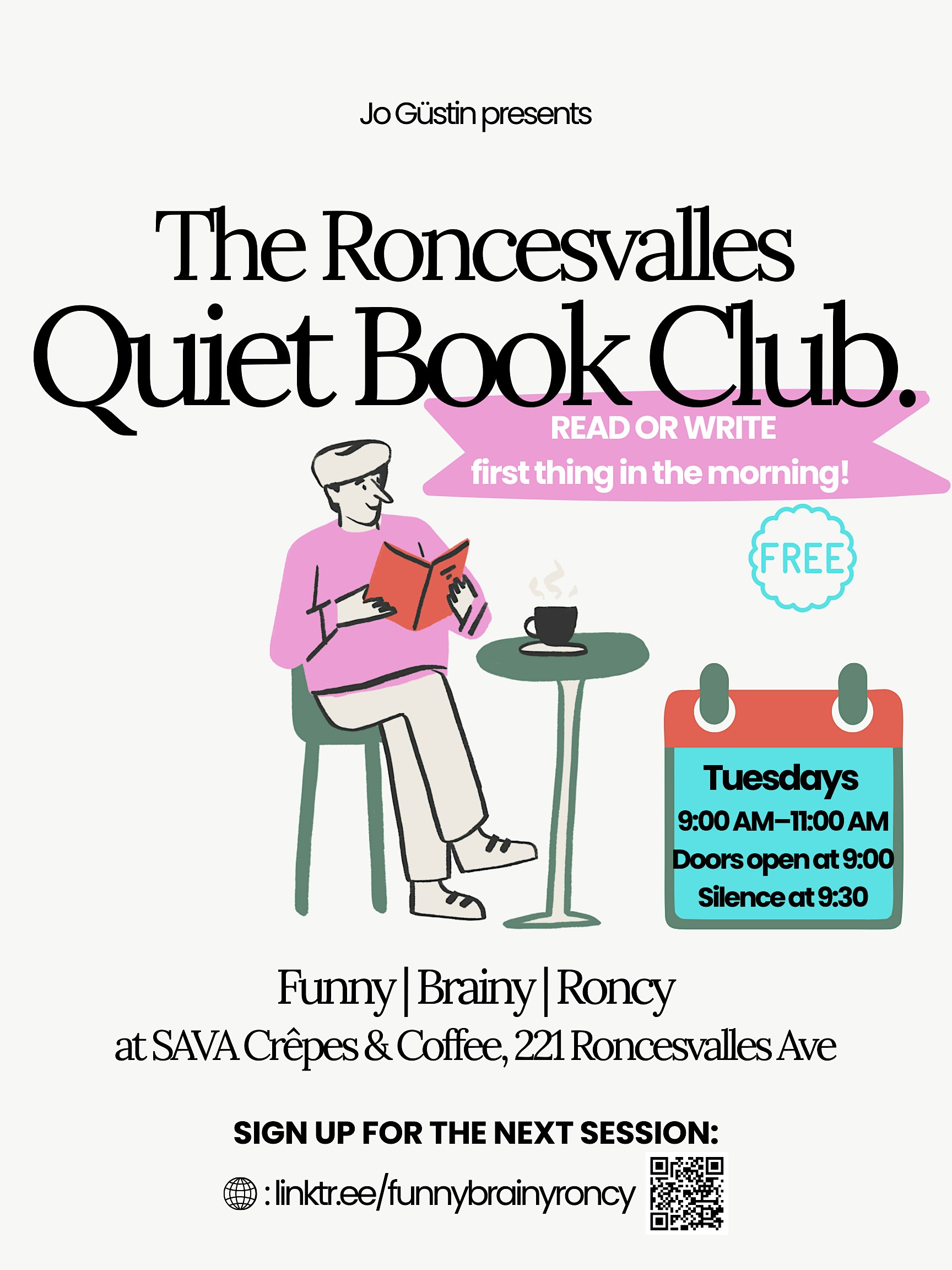 The Roncesvalles Quiet Book Club.