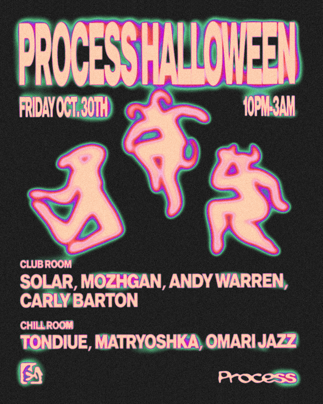 Process Halloween - Solar, Mozghan, Andy Warren, Carly Barton, tondiue, matryoshka, Omari Jazz