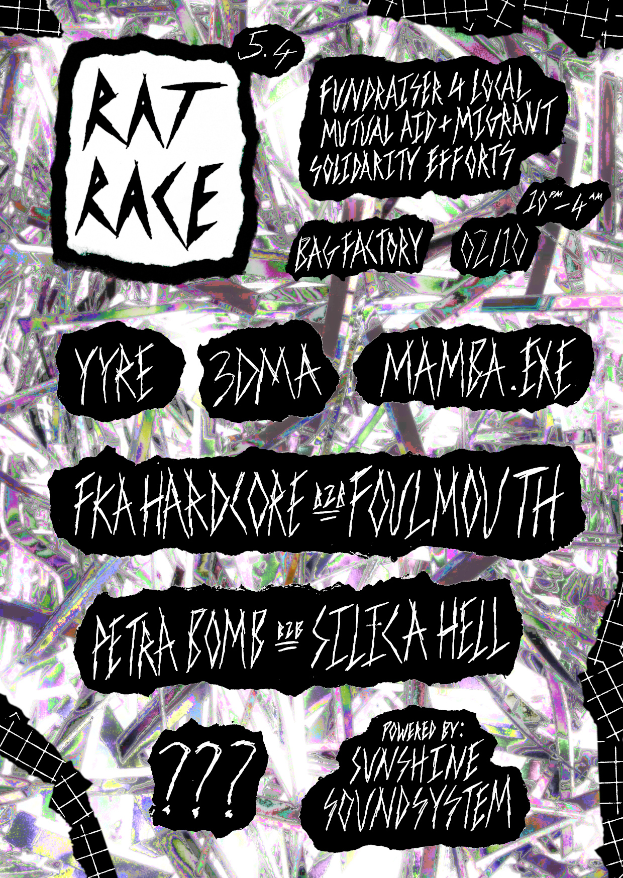 ⋆˚꩜。⋆RATRACE005.4 - Yyre, 3DMA, mamba.exe, FKA Hardcore, ??? + RESIDENTS ⋆˚꩜。