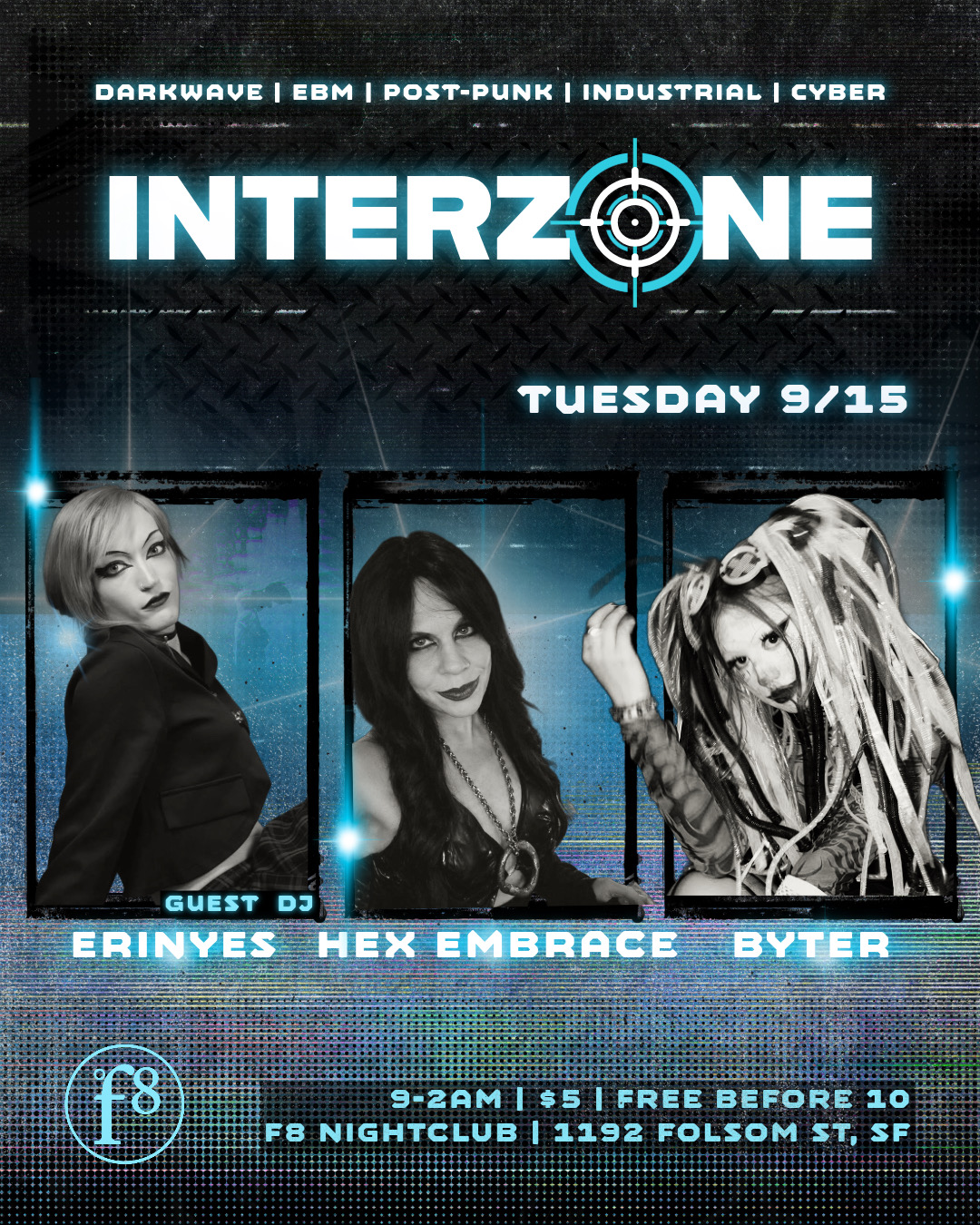 INTERZONE - Darkwave Tuesdays - Guest DJ ERINYES