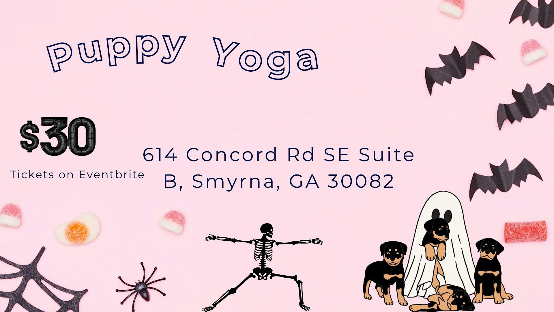 Spooky Puppy Yoga