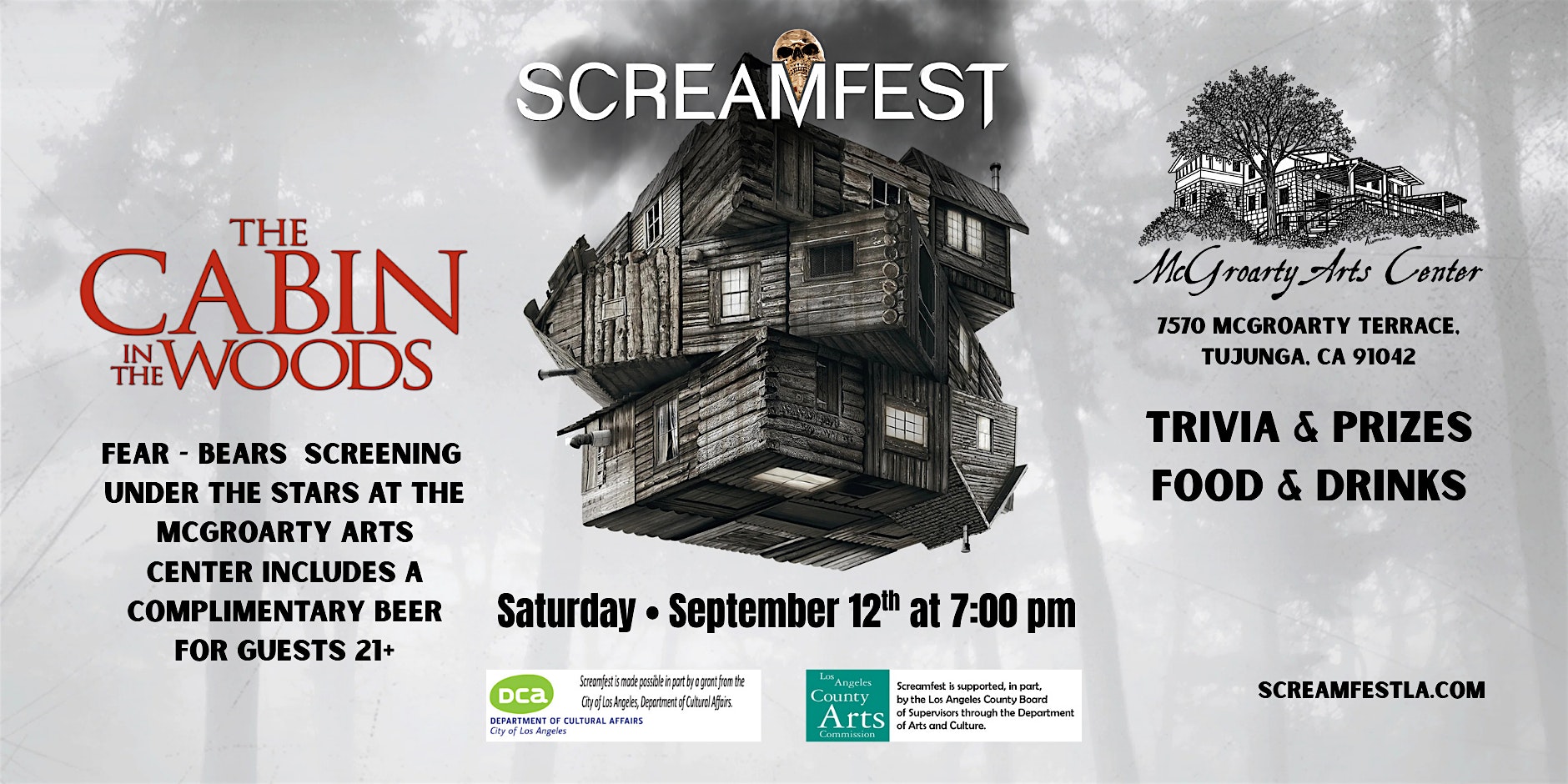 The Cabin in the Woods - Fears & Beers Screening Under the Stars
