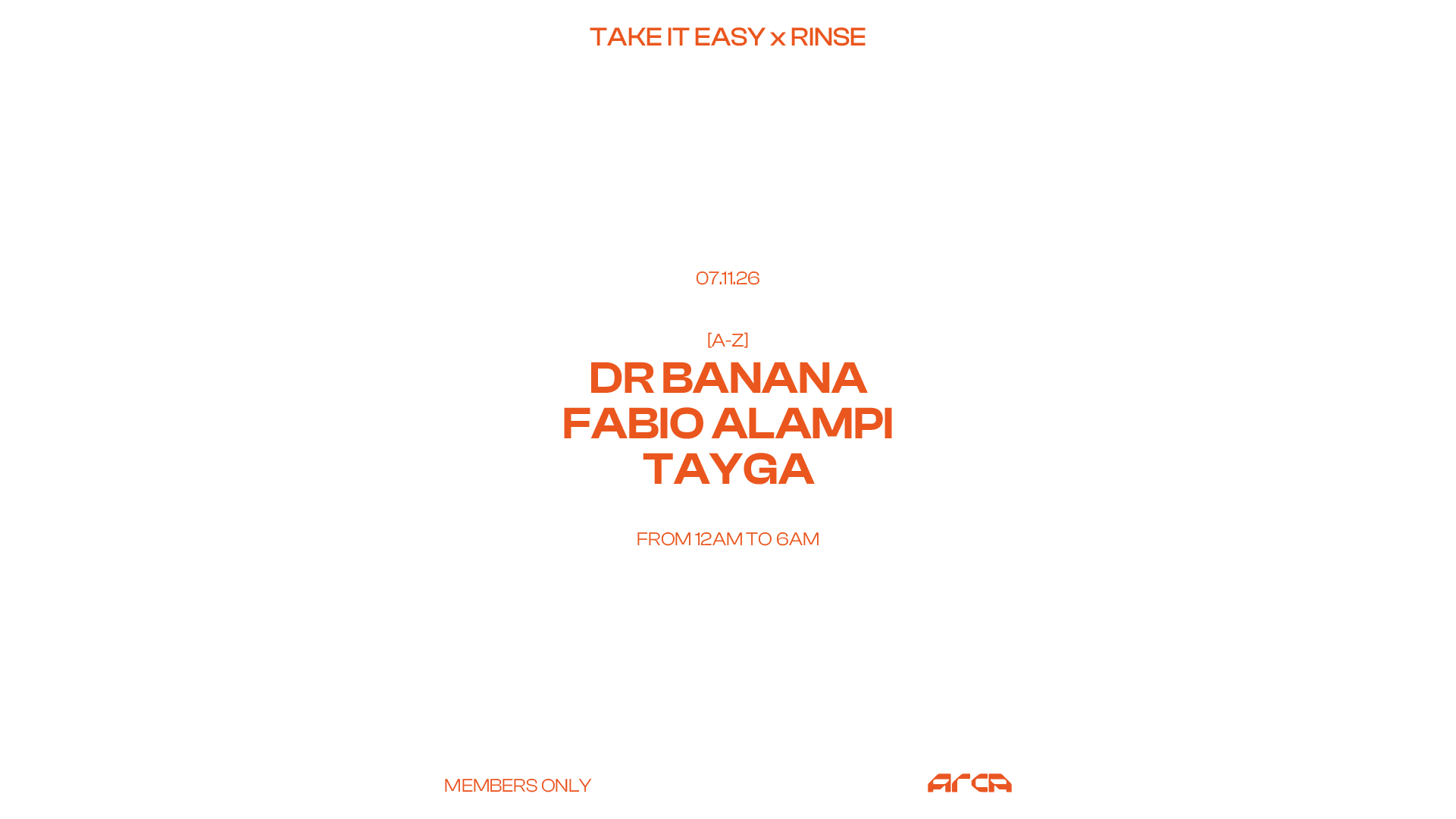 Take It Easy x Rinse with Dr Banana