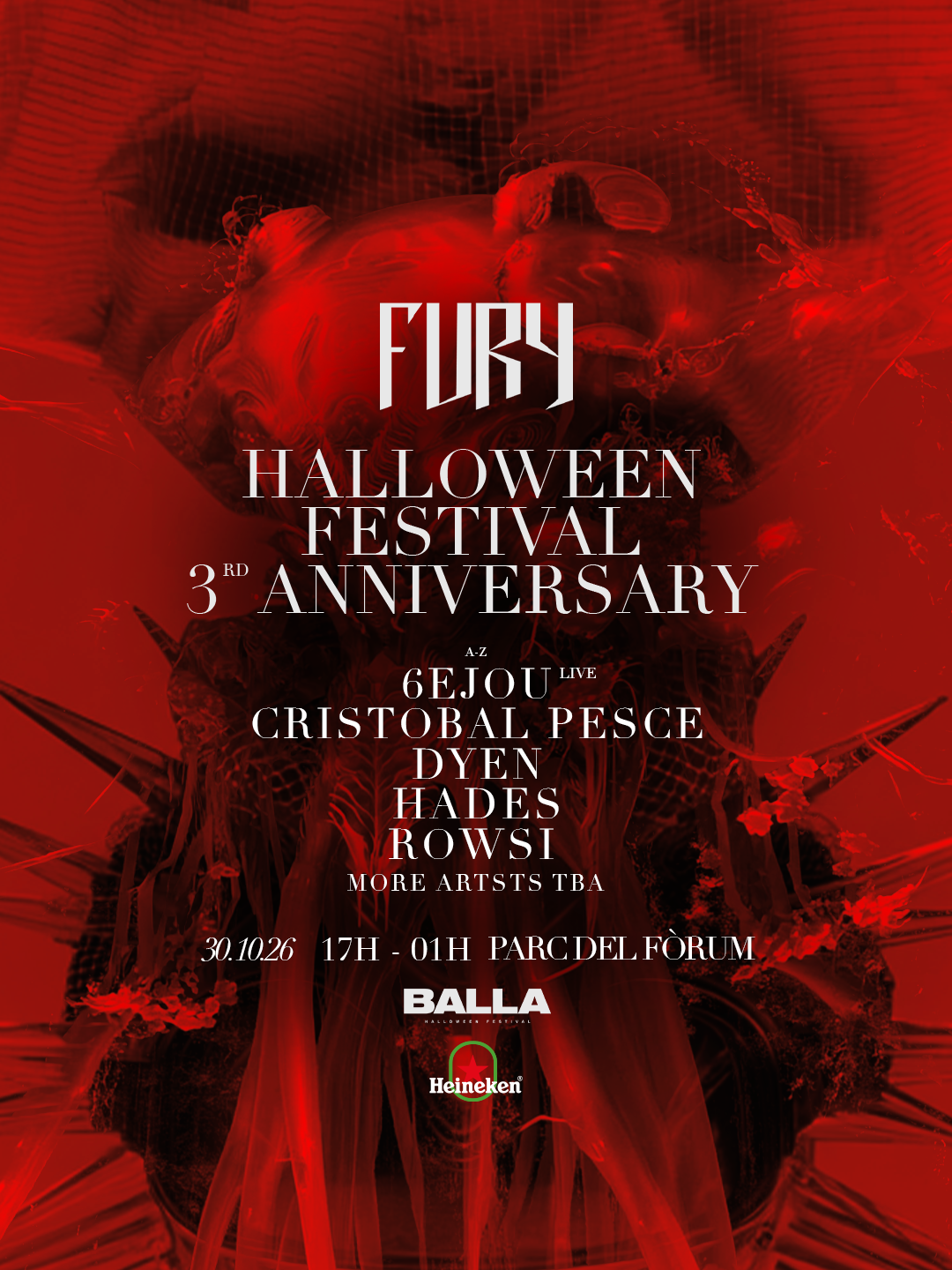 Fury 3rd Anniversary [DAY 1] x Halloween [Balla Barcelona Festival]