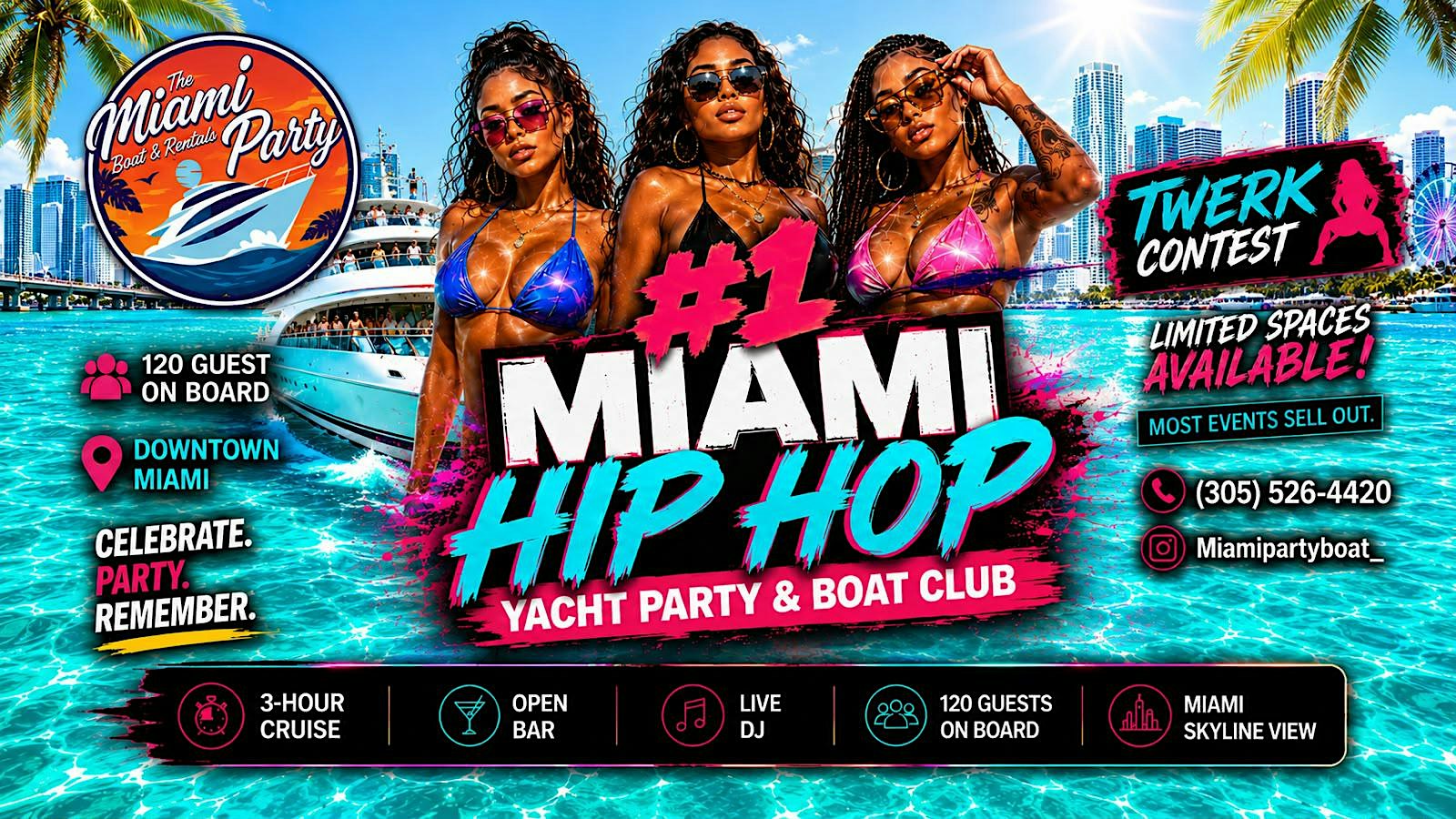 MIAMI PARTY BOAT - PARTY CRUISE MIAMI - DANCE CONTEST
