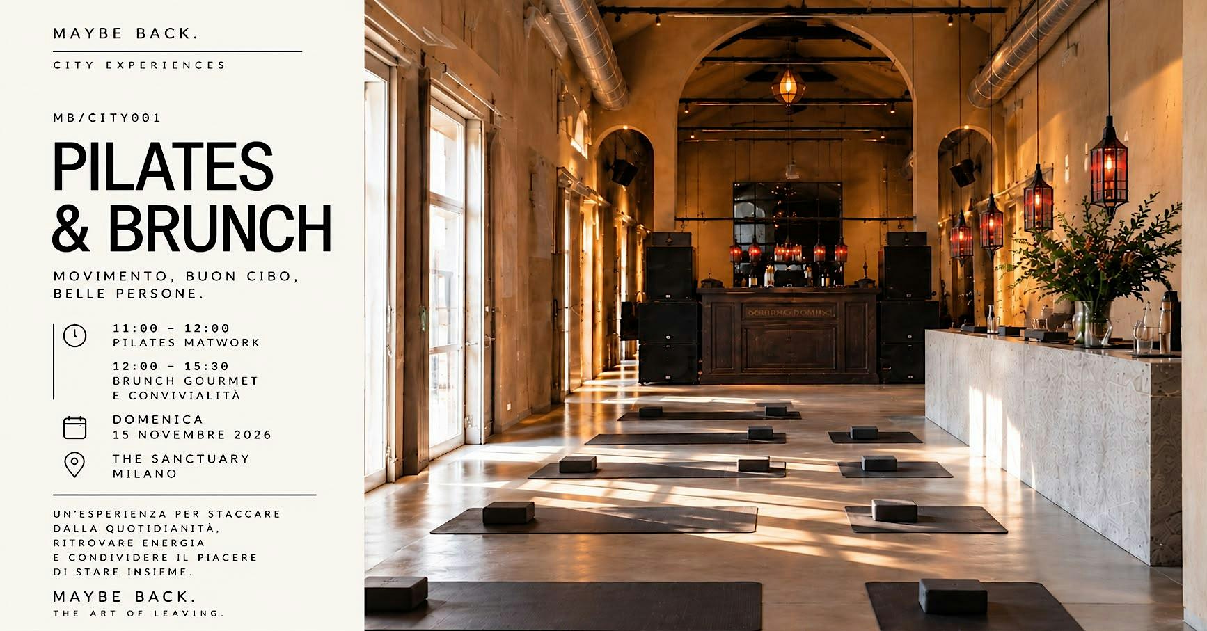 Pilates & Brunch at The Sanctuary Milano | MAYBE BACK.