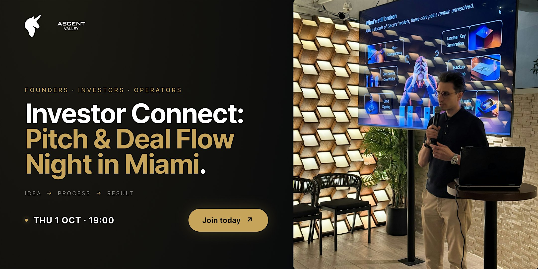 Investor Connect: Pitch & Deal Flow Night | Miami
