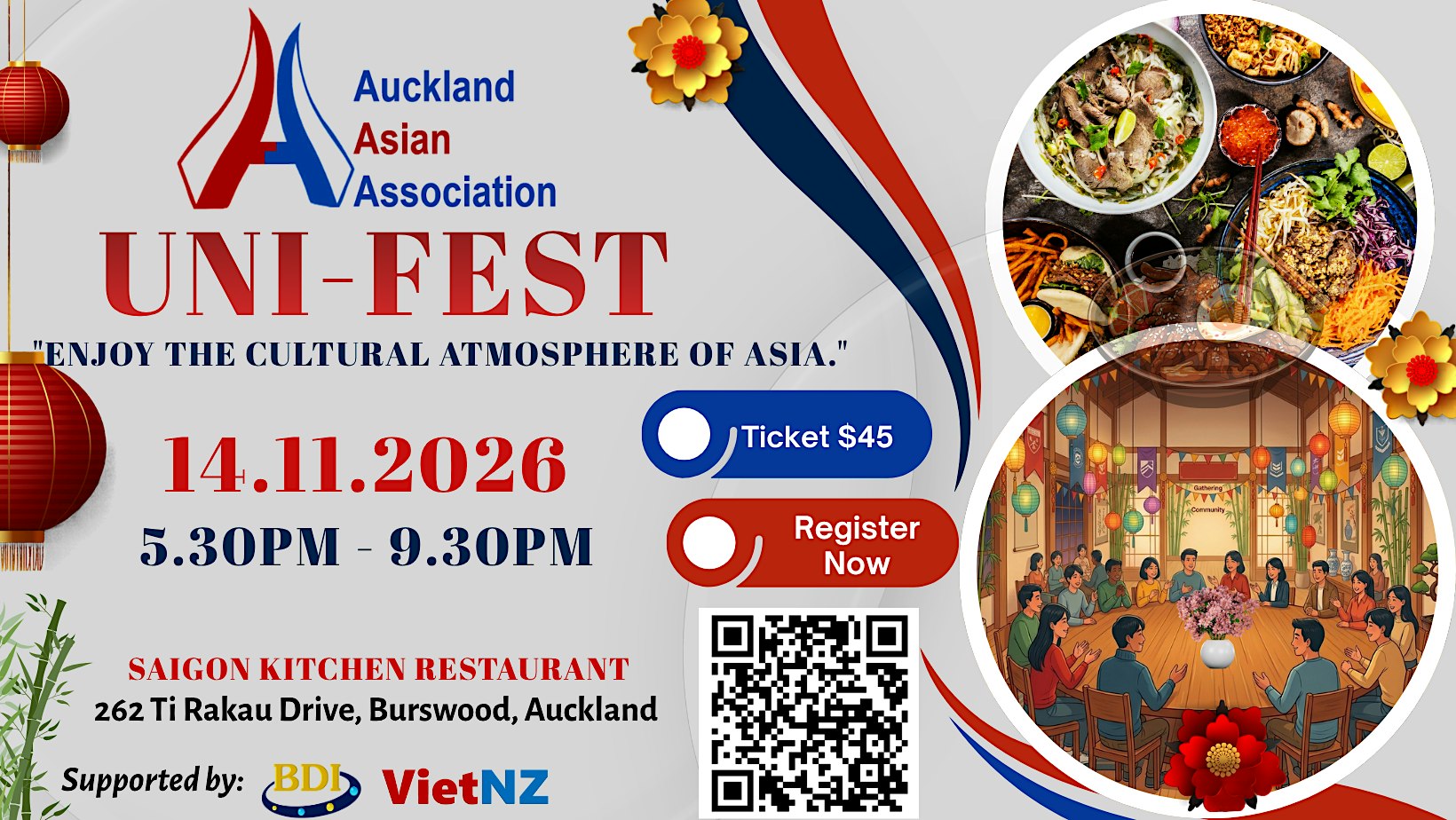Auckland Asian Uni-Fest Dinner Event 14.11.26