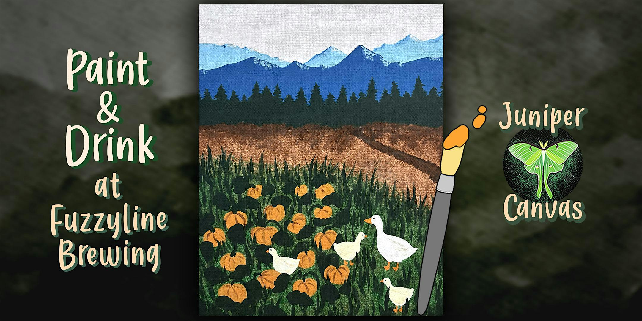 Paint & Drink at Fuzzyline Brewing: Pumpkin Patch Geese