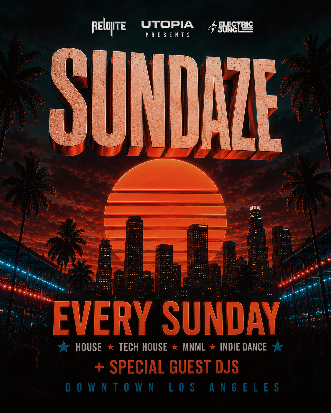 SUNDAZE - OPEN AIR EVENT
at UTOPIA by REUNITE -
SECRET GUEST HEADLINER