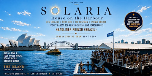 The Island x Diamond Sounds: Solaria – House on The Harbour Sunday Sessions