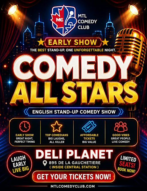 SATURDAY, OCTOBER 10TH, 2026 | COMEDY ALL STARS! ( EARLY / 7PM )