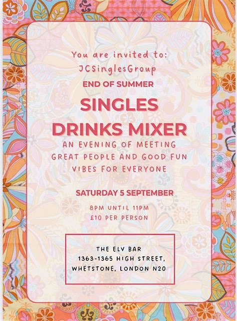 End of Summer Singles Mixer