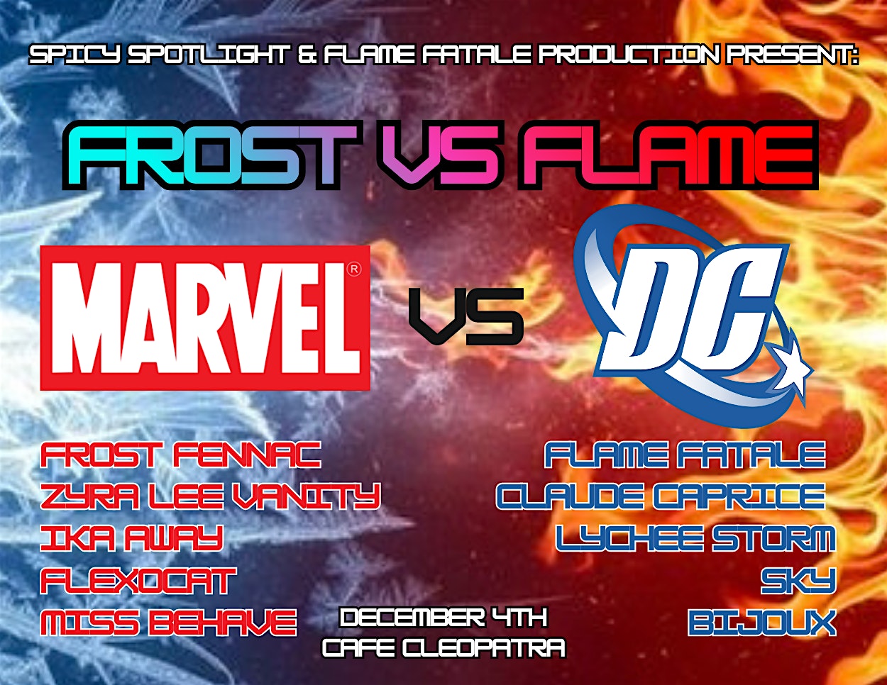 Marvel Versus DC - Cabaret Variety Show