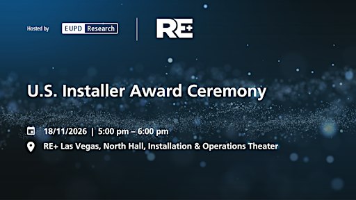US Installer Awards Ceremony & Networking Reception 2026