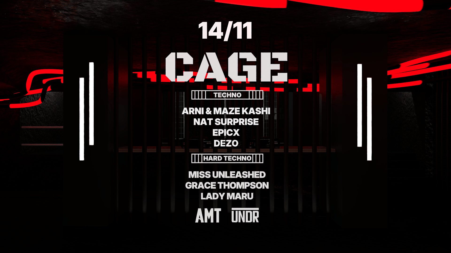 ▥ CAGE by UNDR: Techno / Hard Techno [Kinky]