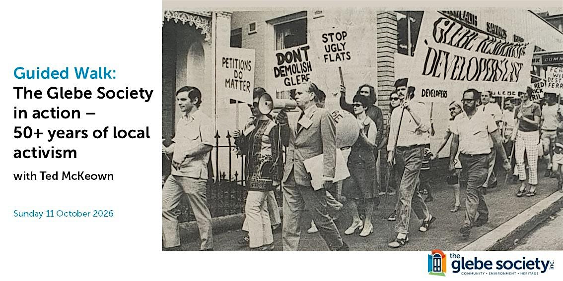 Guided Walk: The Glebe Society in Action - 50+ Years of Local Activism