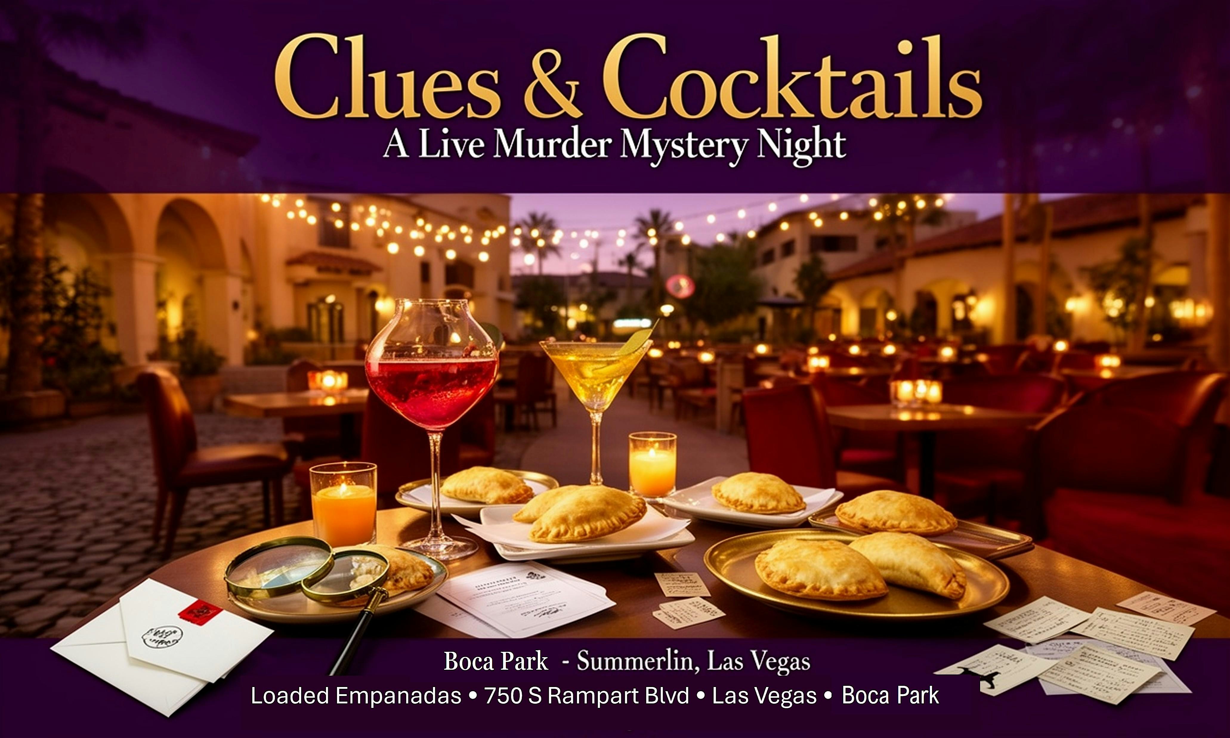 Clues & Cocktails - A Live Murder Mystery Night