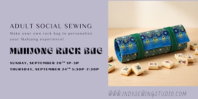 Mahjong Rack Bag Sewing Workshop