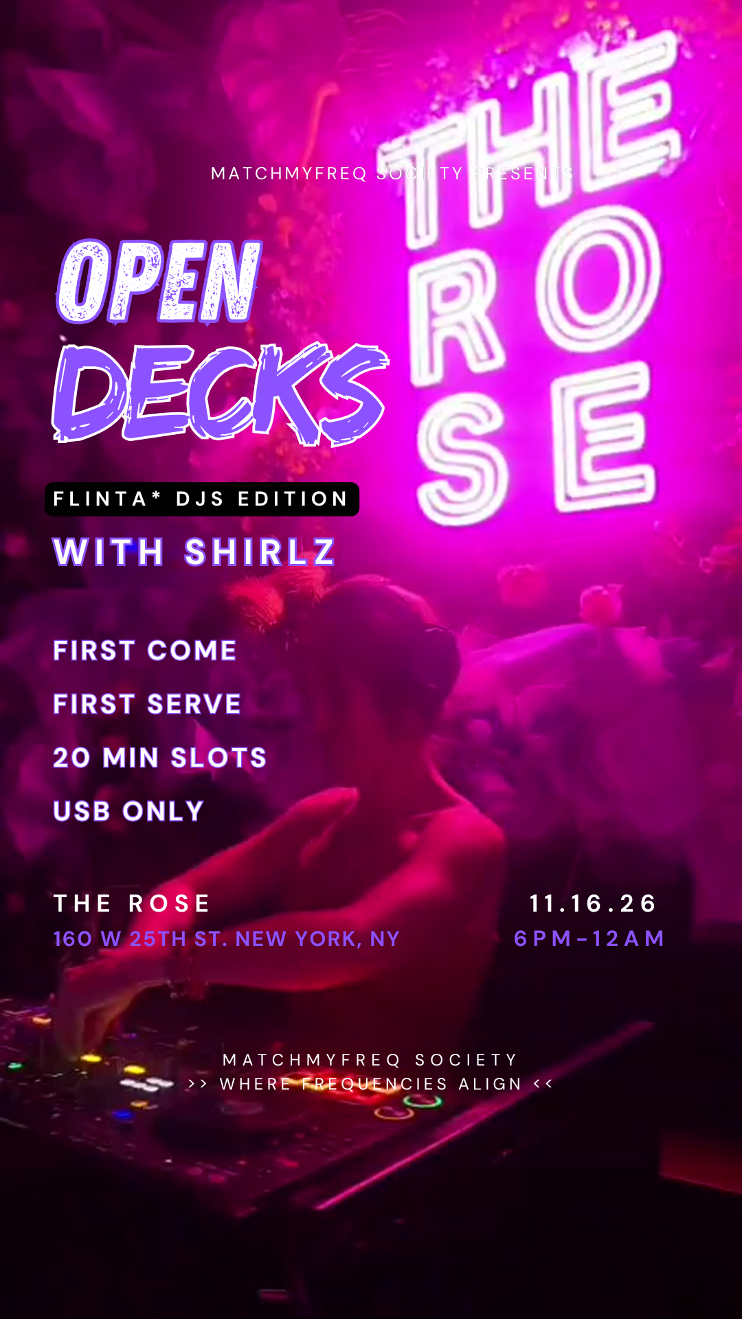 MMF Society Open Decks
