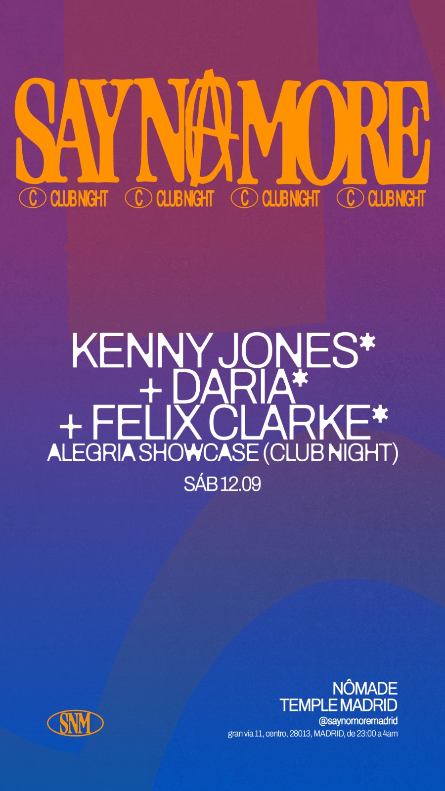 Alegria Showcase X Club Night