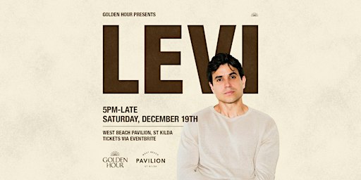 LEVI AT WEST BEACH PAVILION — Saturday Dec 19th [BEACH PARTY]