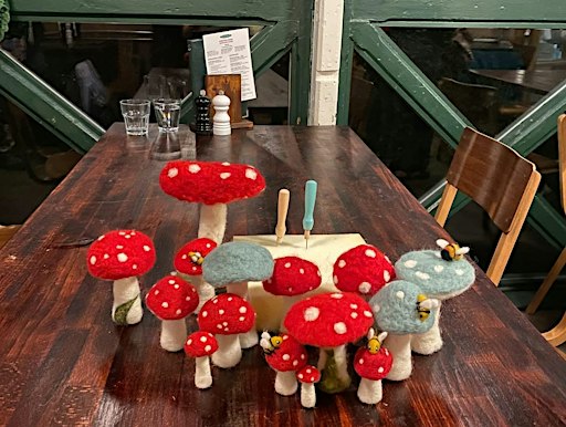 Toadstool / Mushroom Needle Felting Class