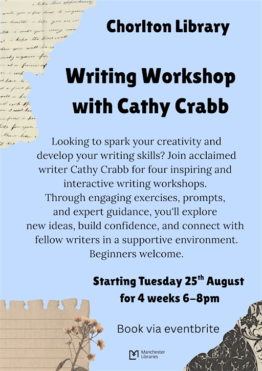 Writing workshop with Cathy Crabb