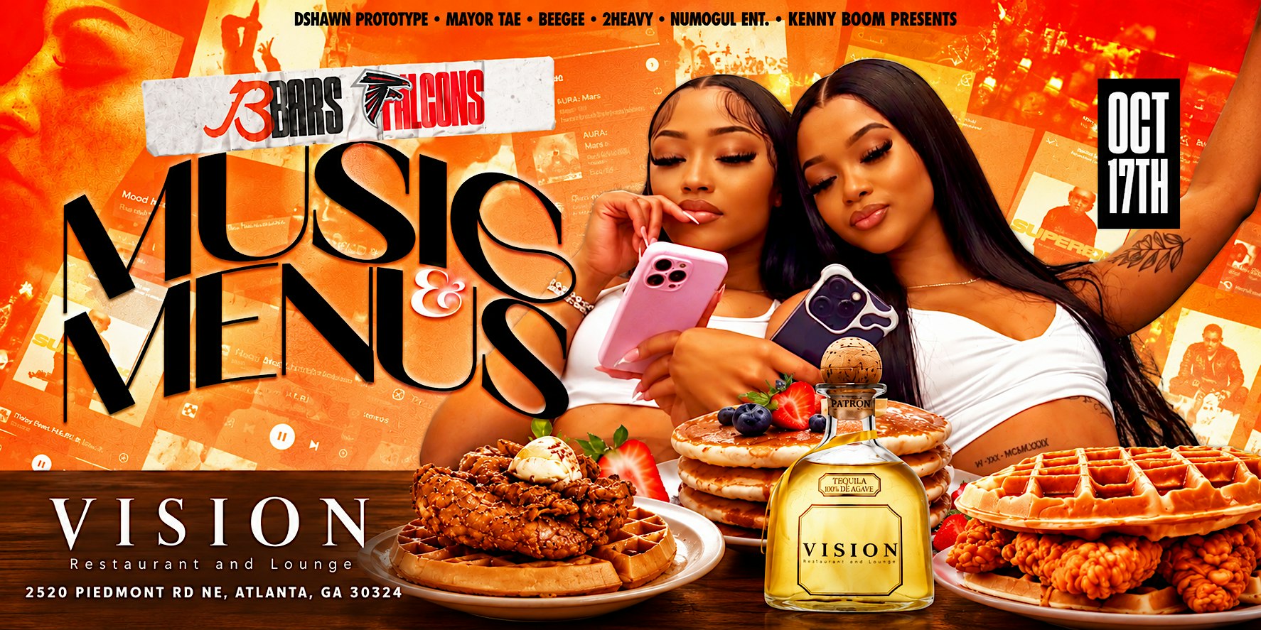 Music &  Menus: Bears vs Falcons Brunch