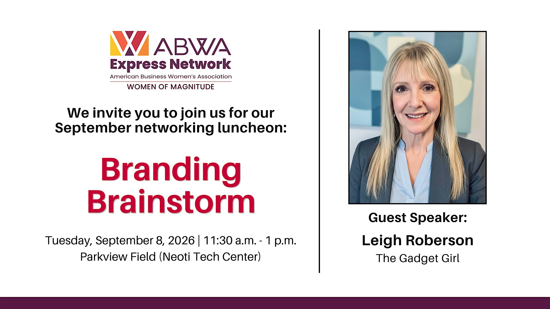 ABWA September Networking Luncheon: Branding Brainstorm