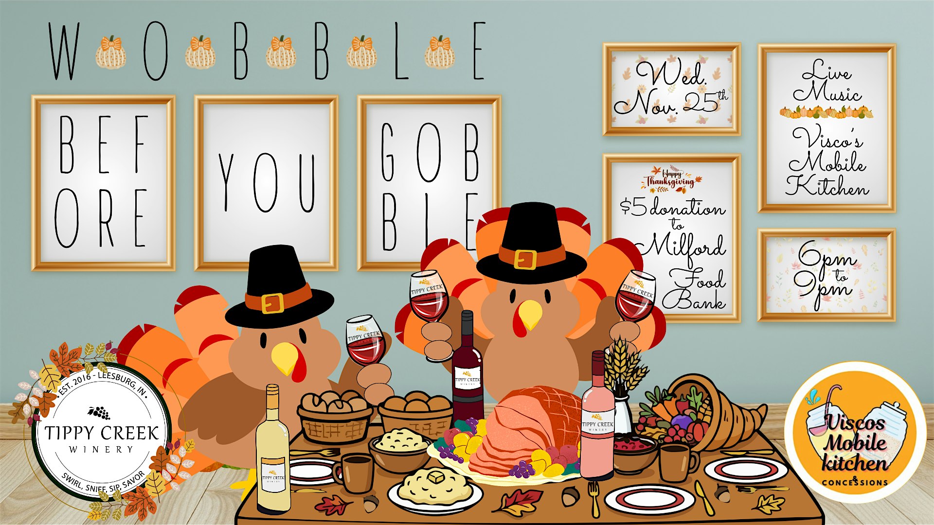 Wobble Before You Gobble PreOrder Charcuterie Board | Wed. Nov. 25th 6p-9p