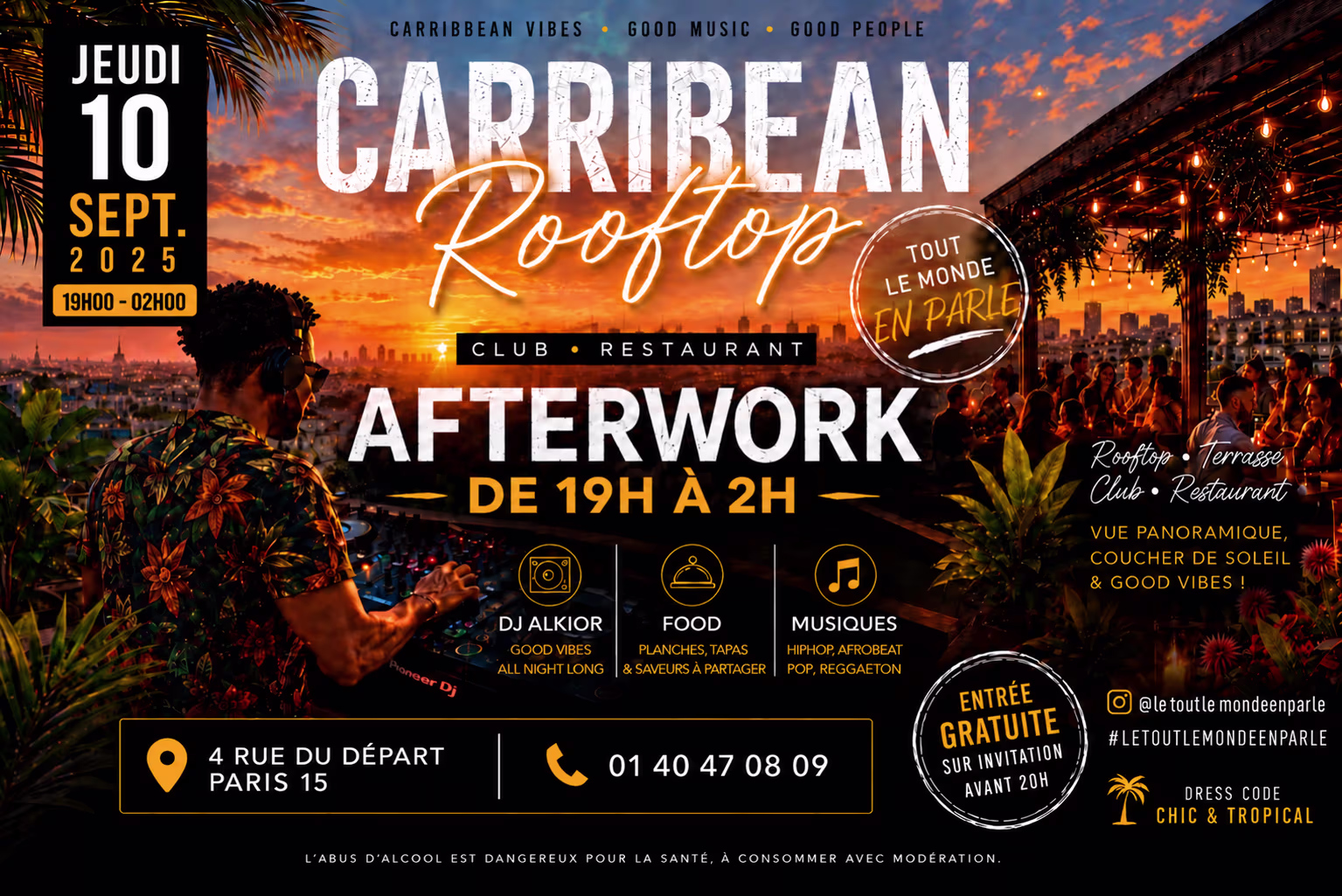 Afterwork Caribbean & Old Sckool Club & Terrasse