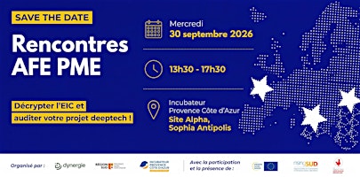 Rencontres AFE PME : Financez votre Deeptech avec l'EIC